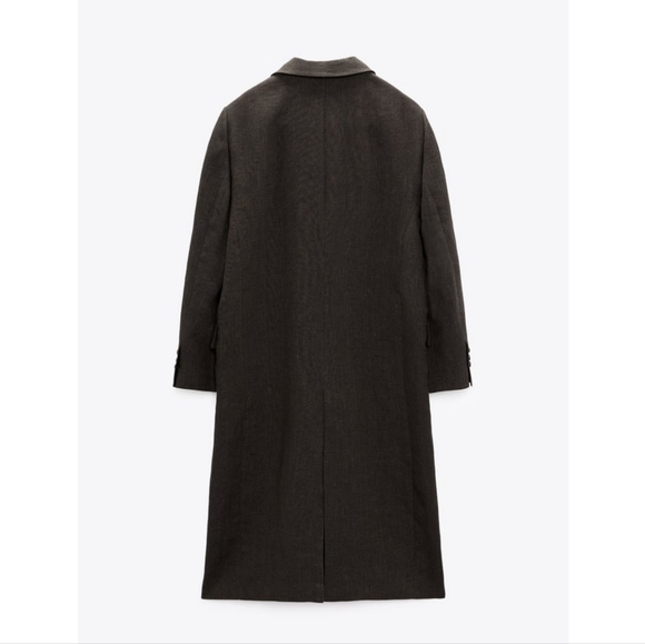 Zara linen blend coat - Picture 8 of 12